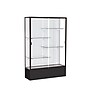 Ghent Spirit 48"W x 72"H x 16"D Floor Case, White Back, Dk. Bronze Finish, Black Base~#|#~m002839609_sc7