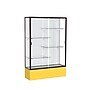 Ghent Spirit 48"W x 72"H x 16"D Floor Case, White Back, Dk. Bronze Finish, Golden Rod Base~#|#~m002839615_sc7
