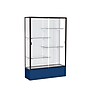 Ghent Spirit 48"W x 72"H x 16"D Floor Case, White Back, Dk. Bronze Finish, Navy Base~#|#~m002839625_sc7