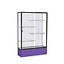 Ghent Spirit 48"W x 72"H x 16"D Floor Case, White Back, Dk. Bronze Finish, Purple Base~#|#~m002839631_sc7