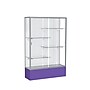 Ghent Spirit 48"W x 72"H x 16"D Floor Case, White Back, Satin Finish, Purple Base~#|#~m002839633_sc7