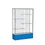 Ghent Spirit 48"W x 72"H x 16"D Floor Case, White Back, Satin Finish, Royal Blue Base~#|#~m002839638_sc7