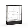 Ghent Spirit 60"W x 72"H x 16"D Floor Case, Mirror Back, Dk. Bronze Finish, Black Base~#|#~m002839639_sc7