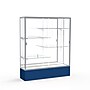 Ghent Spirit 60"W x 72"H x 16"D Floor Case, Mirror Back, Satin Finish, Navy Base~#|#~m002839657_sc7
