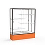 Ghent Spirit 60"W x 72"H x 16"D Floor Case, Mirror Back, Dk. Bronze Finish, Orange Base~#|#~m002839658_sc7
