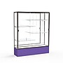 Ghent Spirit 60"W x 72"H x 16"D Floor Case, Mirror Back, Dk. Bronze Finish, Purple Base~#|#~m002839661_sc7