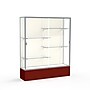 Ghent Spirit 60"W x 72"H x 16"D Floor Case, Plaque Back, Satin Finish, Maroon Base~#|#~m002839683_sc7