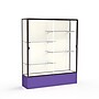 Ghent Spirit 60"W x 72"H x 16"D Floor Case, Plaque Back, Dk. Bronze Finish, Purple Base~#|#~m002839689_sc7