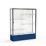 Ghent Spirit 60"W x 72"H x 16"D Floor Case, White Back, Dk. Bronze Finish, Navy Base~#|#~m002839712_sc7