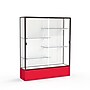 Ghent Spirit 60"W x 72"H x 16"D Floor Case, White Back, Dk. Bronze Finish, Red Base~#|#~m002839721_sc7