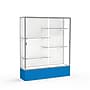 Ghent Spirit 60"W x 72"H x 16"D Floor Case, White Back, Satin Finish, Royal Blue Base~#|#~m002839725_sc7