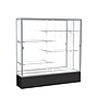 Ghent Spirit 72"W x 72"H x 16"D Floor Case, Mirror Back, Satin Finish, Black Base~#|#~m002839728_sc7