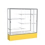 Ghent Spirit 72"W x 72"H x 16"D Floor Case, Mirror Back, Satin Finish, Golden Rod Base~#|#~m002839734_sc7