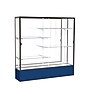 Ghent Spirit 72"W x 72"H x 16"D Floor Case, Mirror Back, Dk. Bronze Finish, Navy Base~#|#~m002839741_sc7