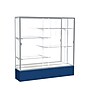 Ghent Spirit 72"W x 72"H x 16"D Floor Case, Mirror Back, Satin Finish, Navy Base~#|#~m002839743_sc7