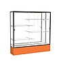 Ghent Spirit 72"W x 72"H x 16"D Floor Case, Mirror Back, Dk. Bronze Finish, Orange Base~#|#~m002839744_sc7