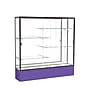 Ghent Spirit 72"W x 72"H x 16"D Floor Case, Mirror Back, Dk. Bronze Finish, Purple Base~#|#~m002839747_sc7