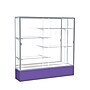 Ghent Spirit 72"W x 72"H x 16"D Floor Case, Mirror Back, Satin Finish, Purple Base~#|#~m002839749_sc7