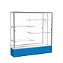 Ghent Spirit 72"W x 72"H x 16"D Floor Case, Mirror Back, Satin Finish, Royal Blue Base~#|#~m002839754_sc7