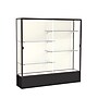 Ghent Spirit 72"W x 72"H x 16"D Floor Case, Plaque Back, Dk. Bronze Finish, Black Base~#|#~m002839755_sc7