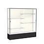 Ghent Spirit 72"W x 72"H x 16"D Floor Case, Plaque Back, Satin Finish, Black Base~#|#~m002839757_sc7