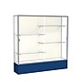 Ghent Spirit 72"W x 72"H x 16"D Floor Case, Plaque Back, Satin Finish, Navy Base~#|#~m002839772_sc7