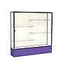 Ghent Spirit 72"W x 72"H x 16"D Floor Case, Plaque Back, Dk. Bronze Finish, Purple Base~#|#~m002839776_sc7