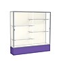 Ghent Spirit 72"W x 72"H x 16"D Floor Case, Plaque Back, Satin Finish, Purple Base~#|#~m002839778_sc7