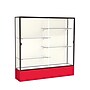Ghent Spirit 72"W x 72"H x 16"D Floor Case, Plaque Back, Dk. Bronze Finish, Red Base~#|#~m002839779_sc7