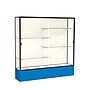 Ghent Spirit 72"W x 72"H x 16"D Floor Case, Plaque Back, Dk. Bronze Finish, Royal Blue Base~#|#~m002839782_sc7