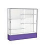 Ghent Spirit 72"W x 72"H x 16"D Floor Case, White Back, Satin Finish, Purple Base~#|#~m002839808_sc7