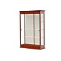 Ghent Varsity 48"W x 77"H x 18"D Lighted Floor Case, Sliding Doors, Plaque Back, Cherry Oak Finish~#|#~m002839820_sc7