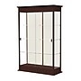 Ghent Varsity 48"W x 77"H x 18"D Lighted Floor Case, Sliding Doors, Plaque Back, Espresso Finish~#|#~m002839821_sc7