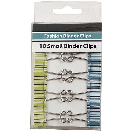JAM Paper® Colorful Binder Clips, Small, 3/4 Inch (19mm), Green and
