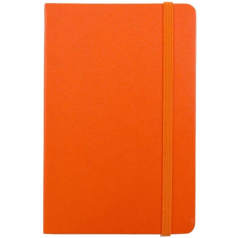 JAM Paper Professional Notebooks, 4" x 6", Wide Ruled, 70 Sheets, Orange (340528848) image 1
