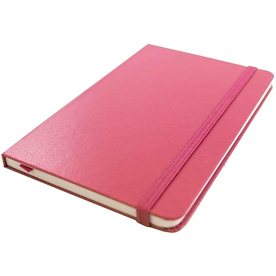 JAM Paper Professional Notebooks, 5.8" x 8.3", Wide Ruled, 70 Sheets, Pink (340528856)~#|#~m002869930_sc7