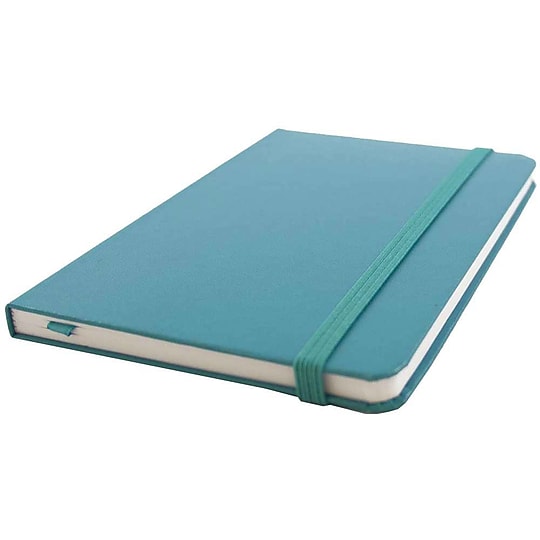 JAM Paper Professional Notebooks, 5.8" x 8.3", Wide Ruled, 70 Sheets, Blue (340528855)~#|#~m002869933_sc7
