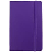 JAM Paper® Hardcover Notebook with Elastic, Large Journal, 5 7/8 x 8 1/2, Purple, 70 Lined Sheets, Sold Individually (340528857)