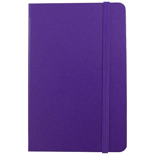 JAM Paper Professional Notebooks, 4" x 6", Wide Ruled, 70 Sheets, Purple (340528851)~#|#~m002869935_sc7