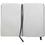JAM Paper Professional Notebooks, 4" x 6", Wide Ruled, 70 Sheets, Gray/Silver (340528853)~#|#~m002869943_sc7