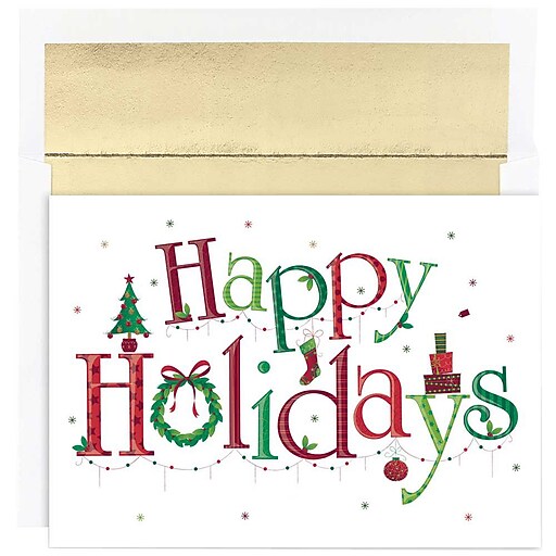 Shop Staples for JAM Paper® Christmas Holiday Cards Set