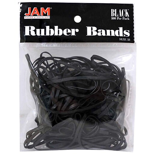JAM Paper Colored Rubber Bands, Size 33, 100/Pack (333RBBL) Staples