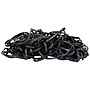JAM Paper Colored Multi-Purpose #33 Rubber Bands, 3.5" x 0.125", Non-Latex, Black, 100/Pack (333RBBL)~#|#~m002870152_sc7