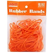 JAM Paper Colored Rubber Bands, Size 33, 100/Pack (333RBOR)