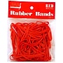JAM Paper Colored Multi-Purpose #33 Rubber Bands, 3.5" x 0.125", Non-Latex, Red, 100/Pack (333RBRE)~#|#~m002870173_sc7