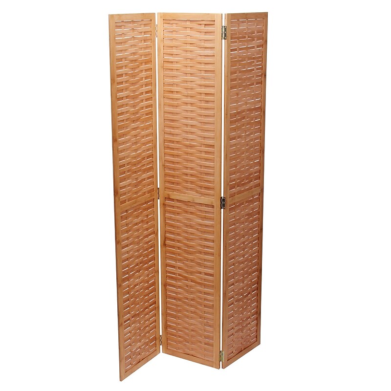 Household Essentials Bamboo Screen, Basket Weave (2176-1) image 1