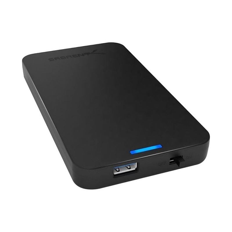 Sabrent  2 1/2" USB 3.0/SATA Hard Drive Enclosure, Black (EC-UASP) image 1