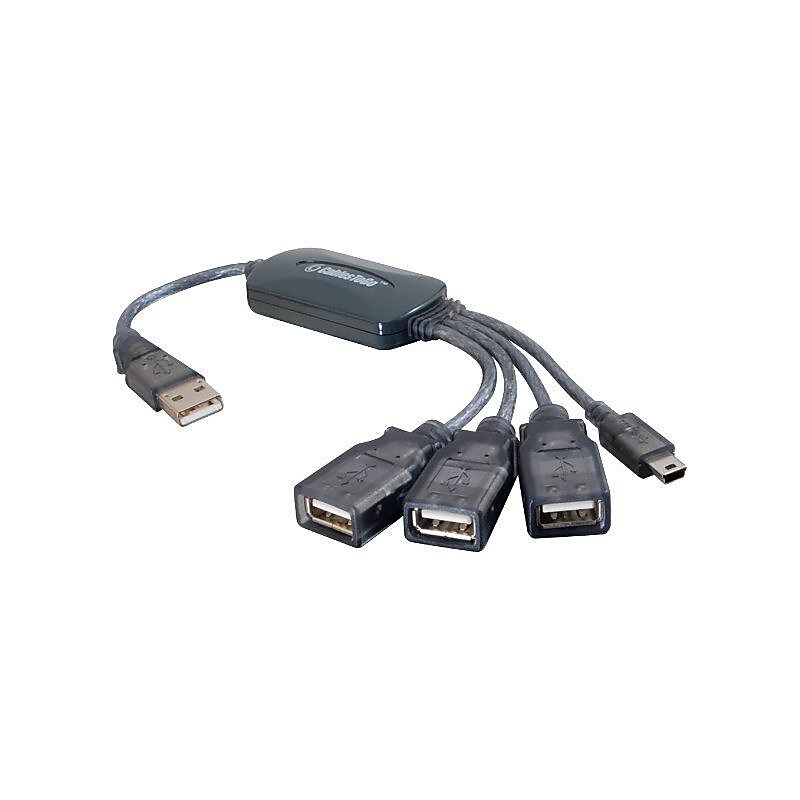 C2G 11in 4-Port USB 2.0 Hub Cable image 1
