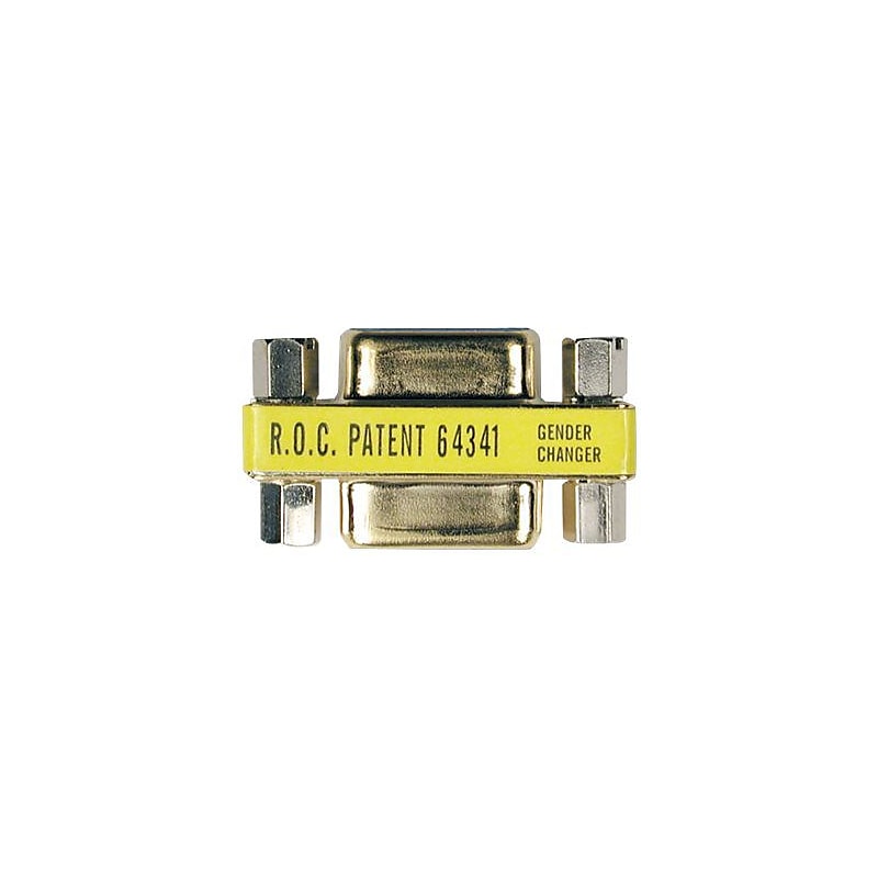 Tripp Lite Compact/Slimline DB9 Coupler Gender Changer, serial gender changer image 1