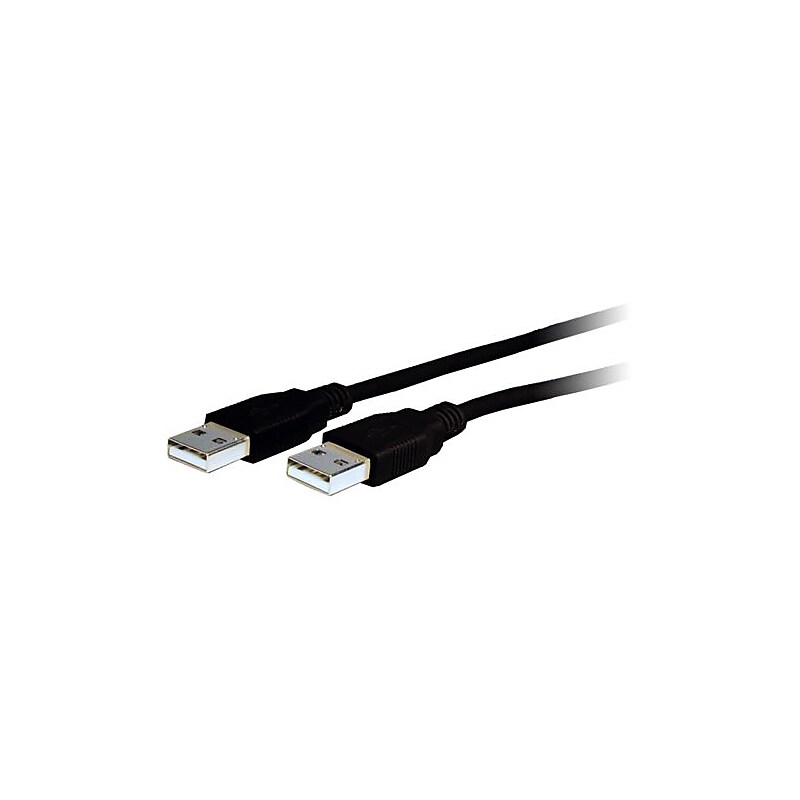 Comprehensive® 25' USB 2.0 Type A Male/Male Data Transfer Cable, Black (USB2-AA-25ST) image 1